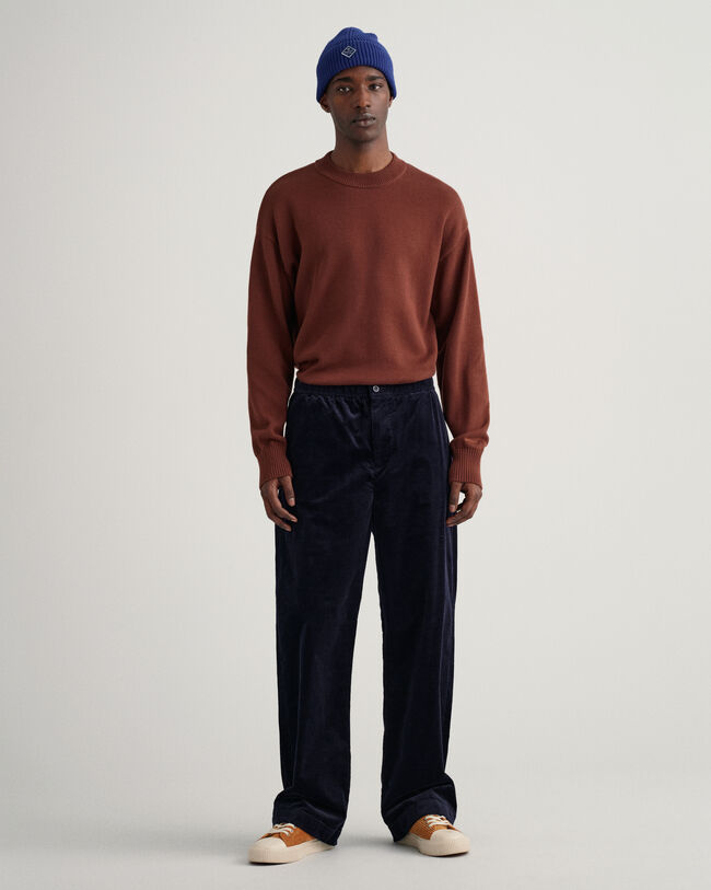 Rundhalspullover aus Supima Baumwolle