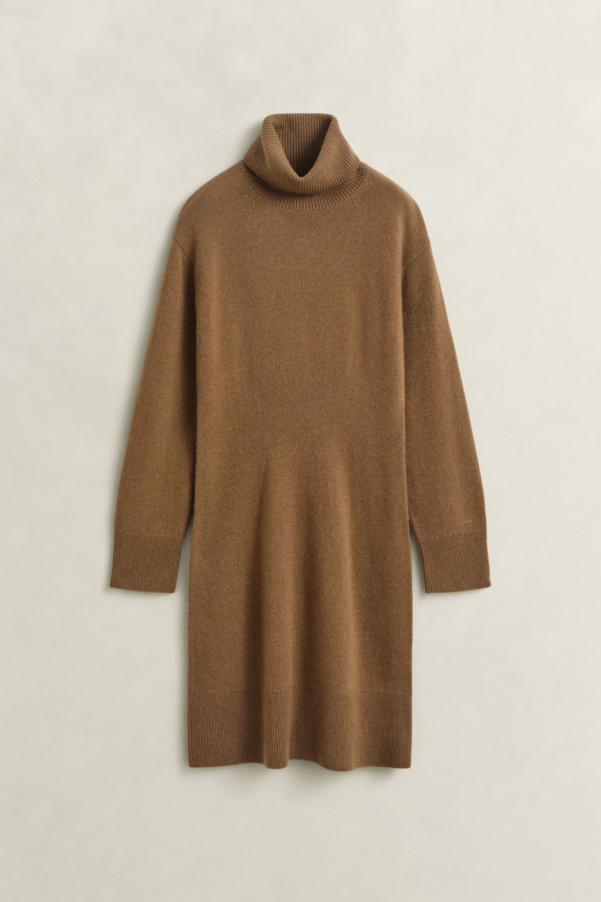 Rollkragenkleid aus Wolle und Kaschmir