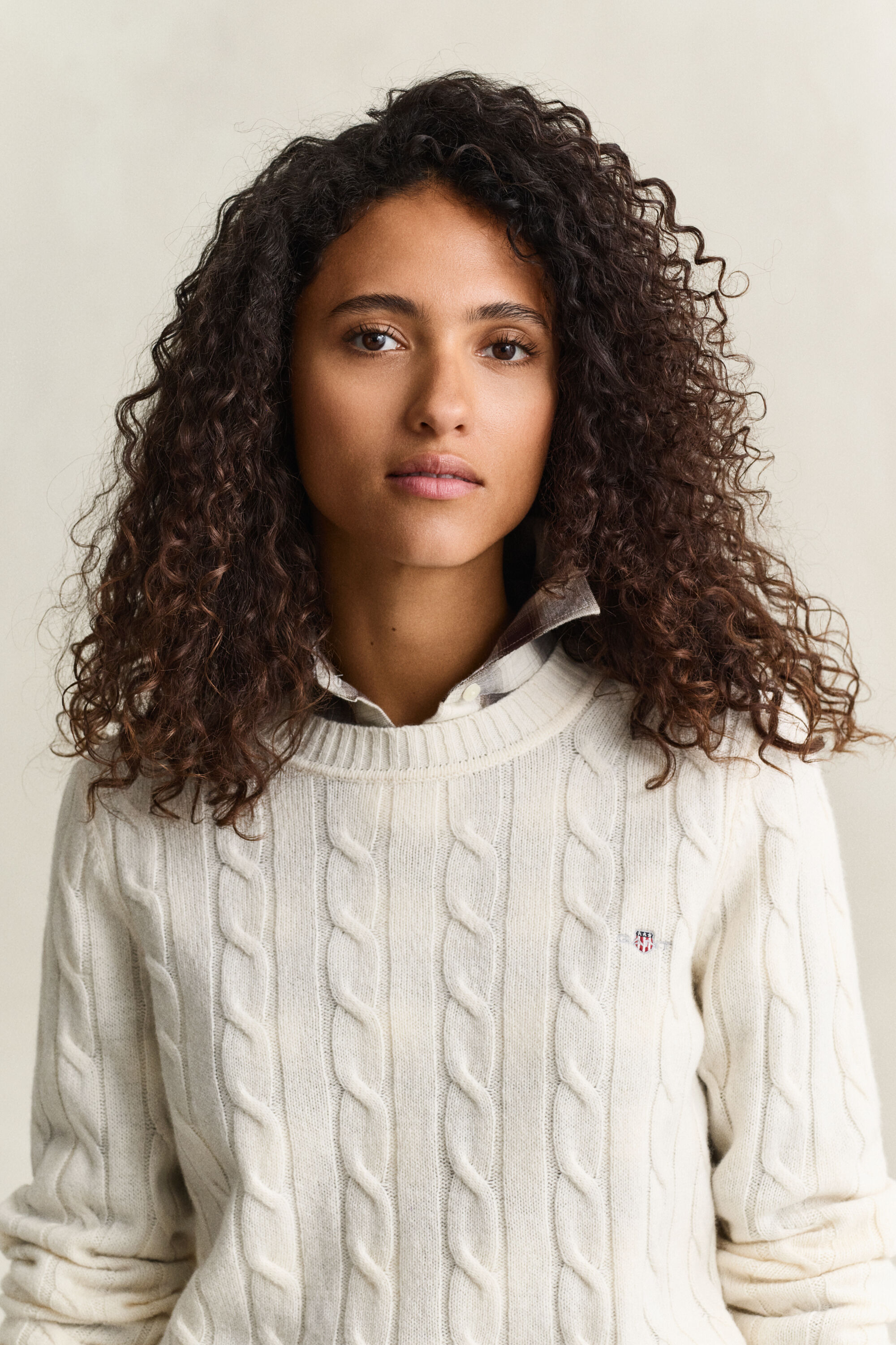 Zopfstrickpullover aus Lambswool