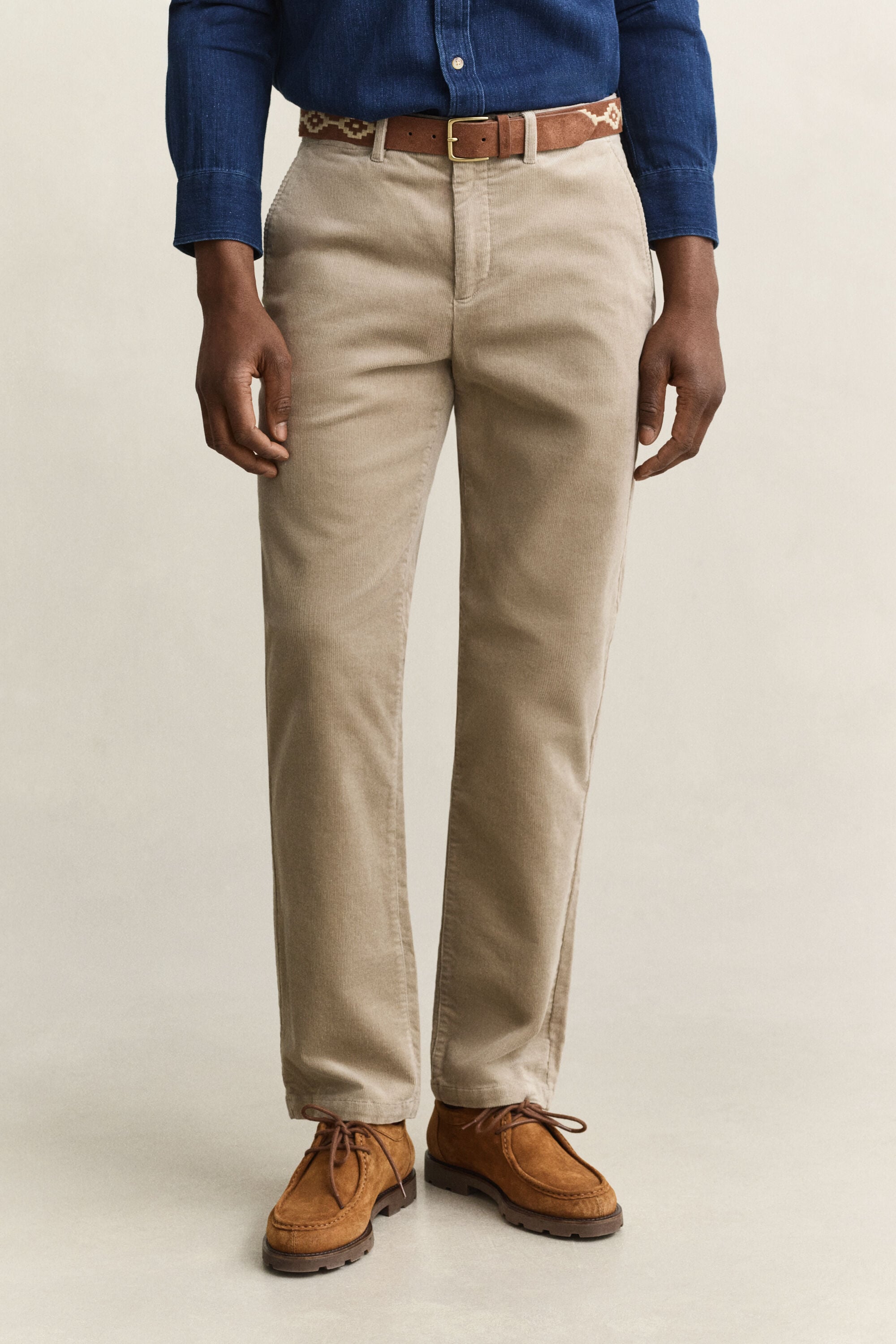 Regular Fit Cord Chinohose