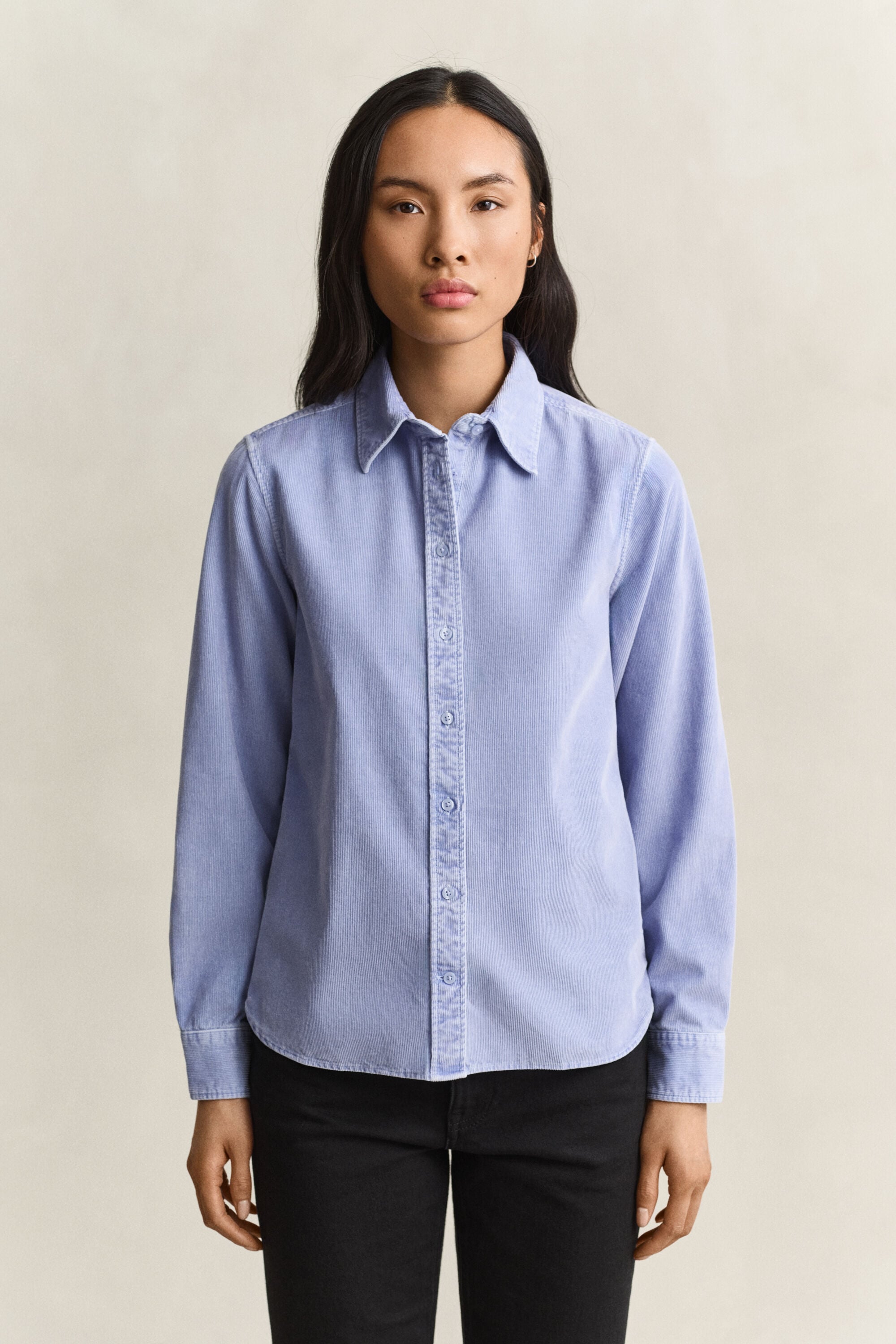 Camicia in velluto a coste regular