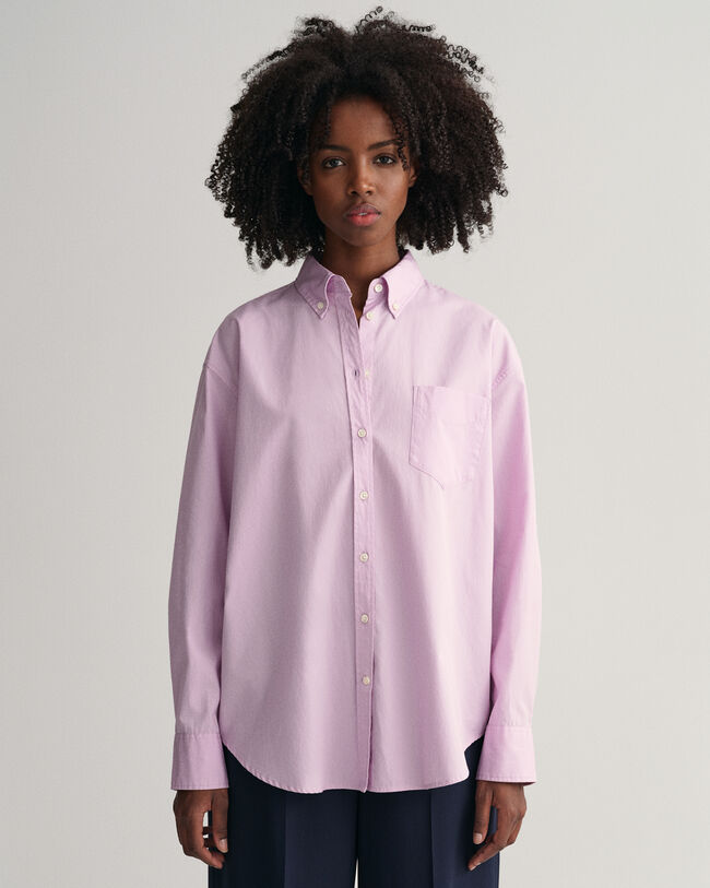 Relaxed Fit Popeline Bluse