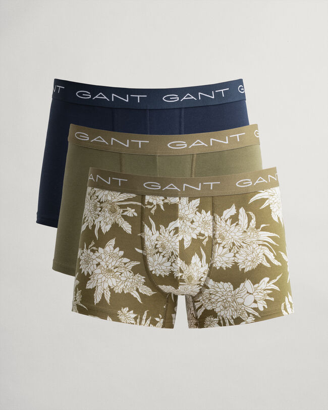 3er-Pack Boxershorts mit Dahlien-Print