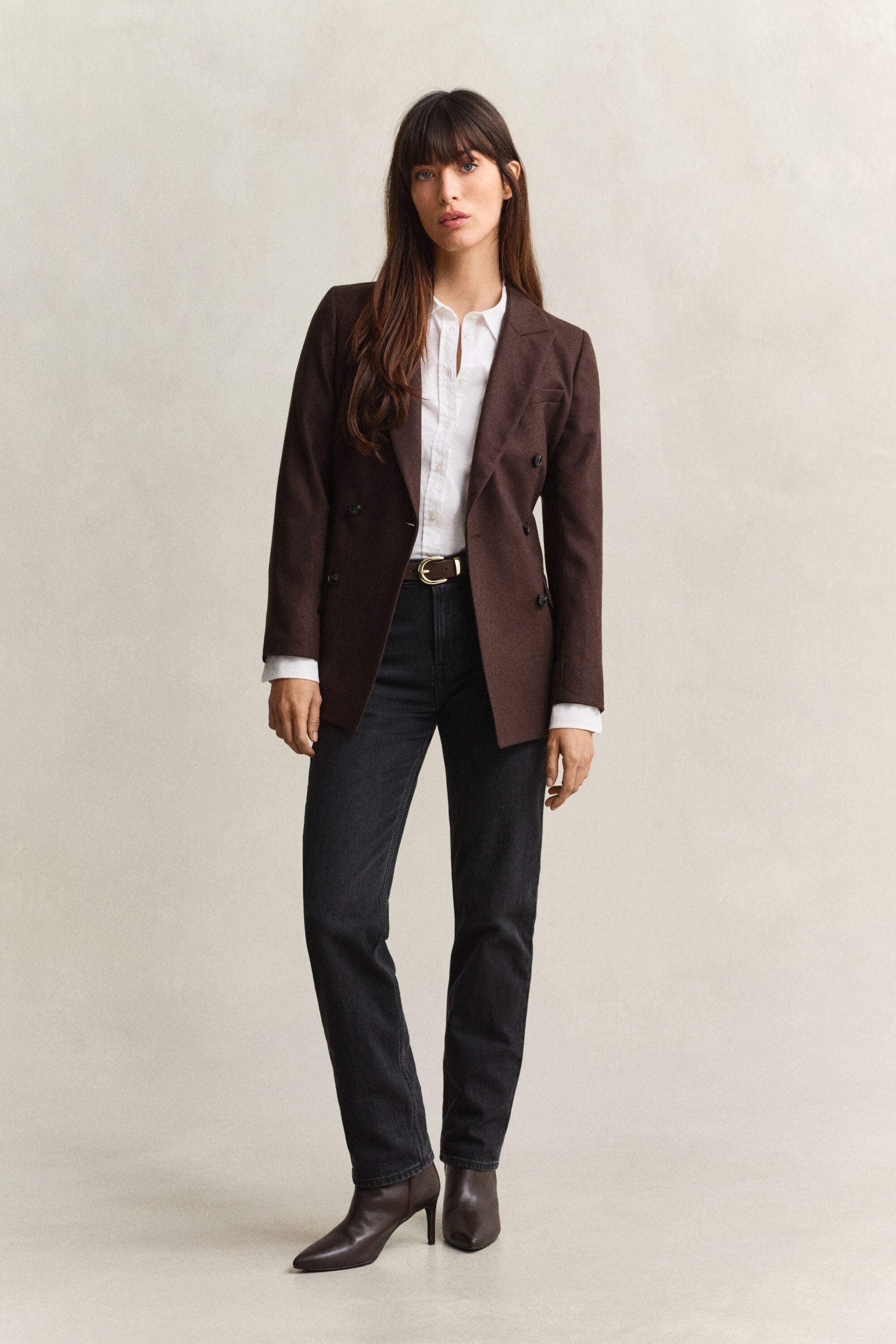 Classic Slim Fit Oxford-Bluse mit Stretch