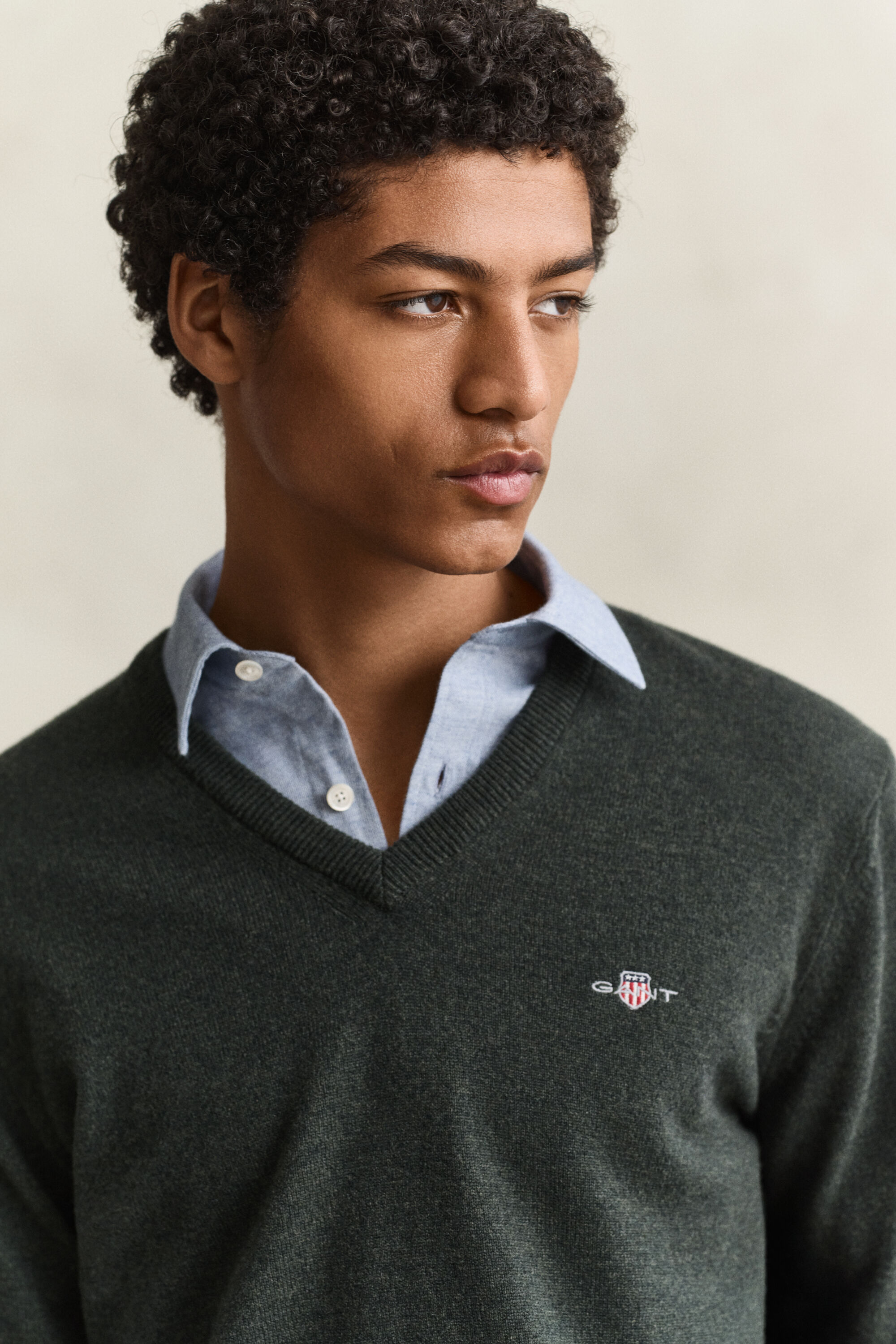 V-Neck Pullover aus Lambswool