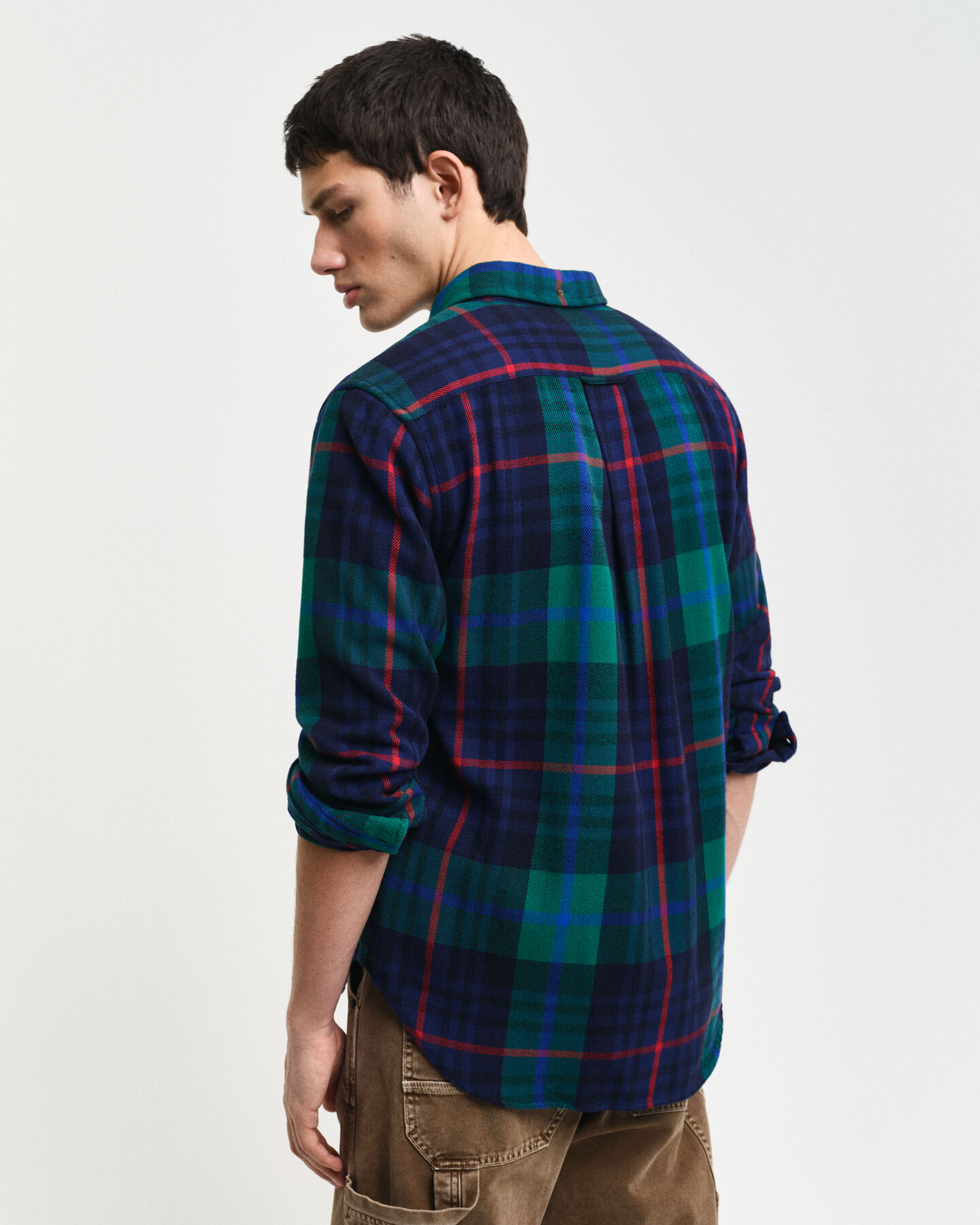 Regular Fit Twill Hemd mit Karomuster