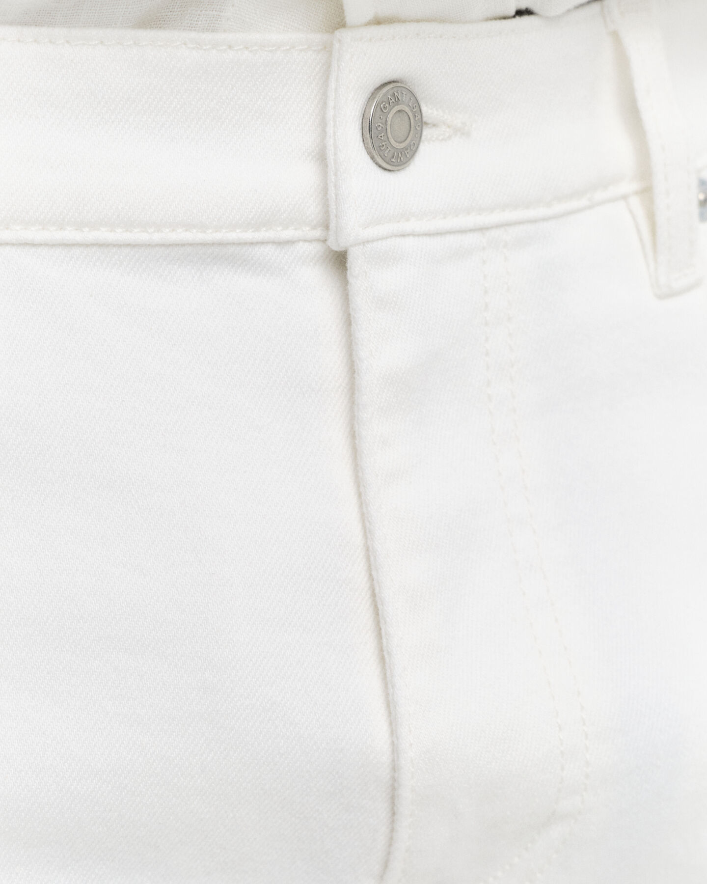 Weiße Regular Fit Jeans