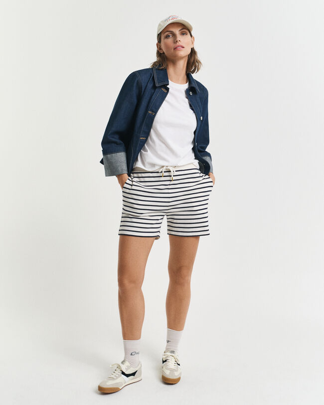 Breton Striped Jersey Shorts