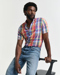 Regular Fit Indian Madras Kurzarmhemd