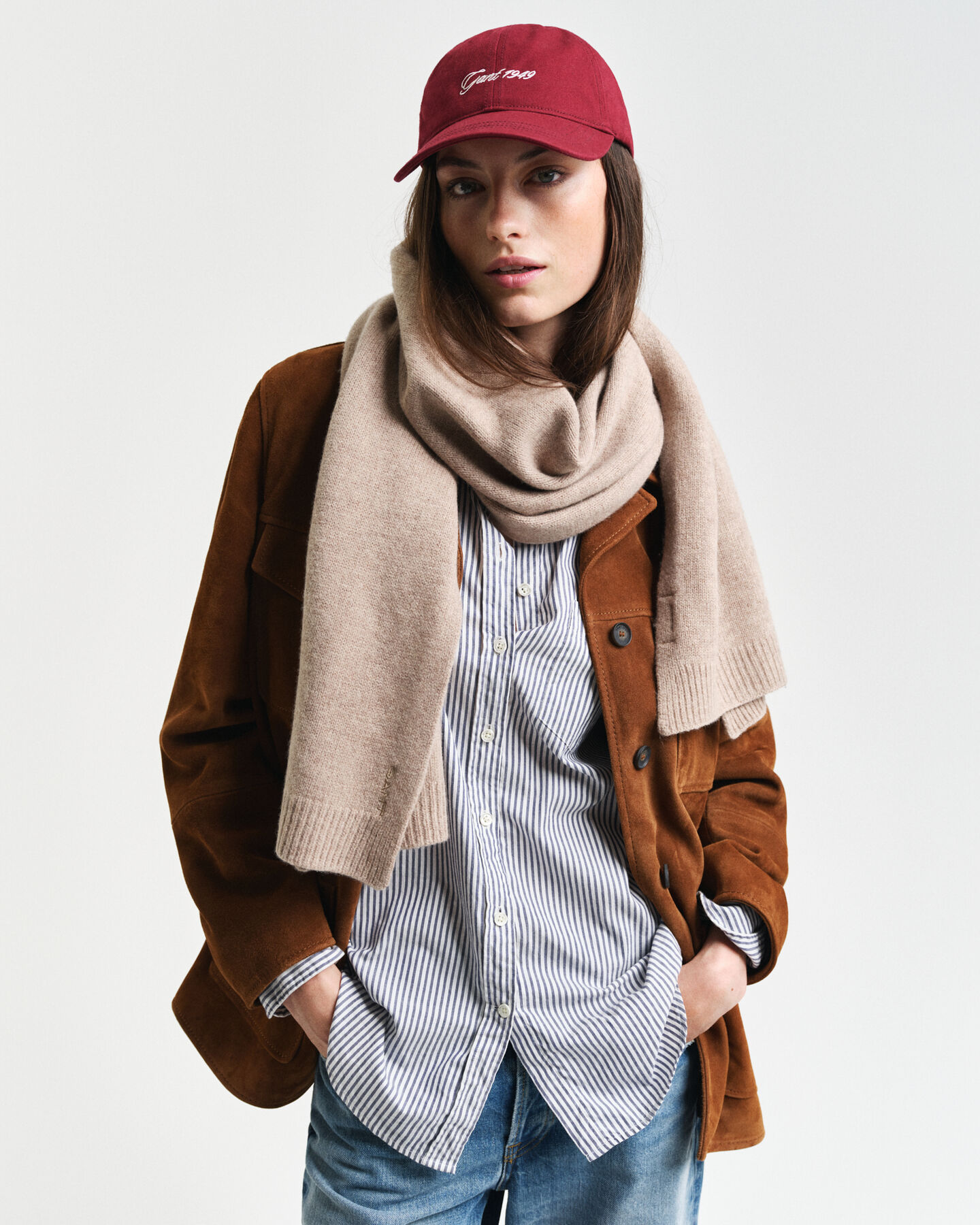 Strickschal aus Wolle