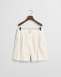Leinen Shorts mit Nadelstreifen
