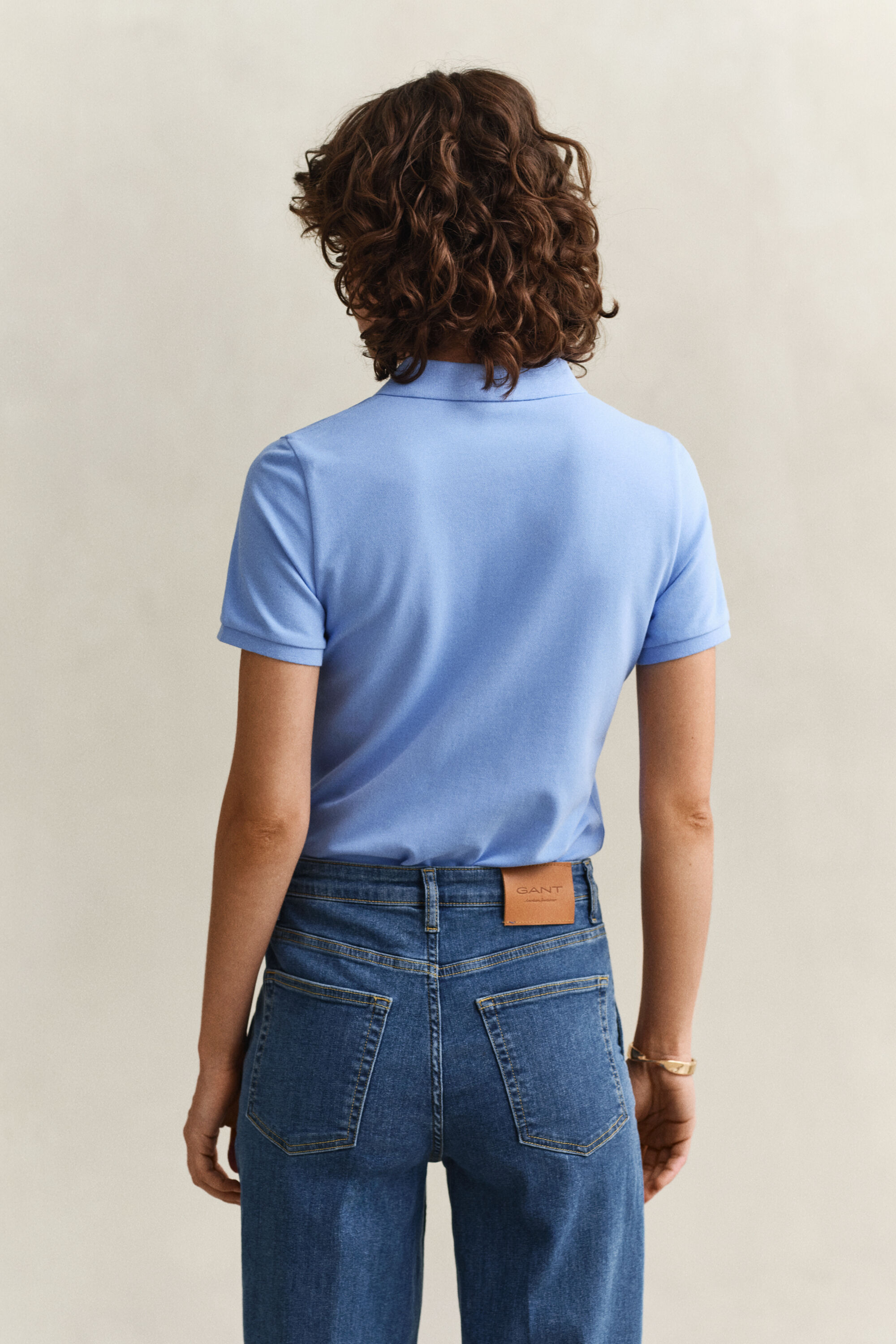 Polo en coton piqué contrastant