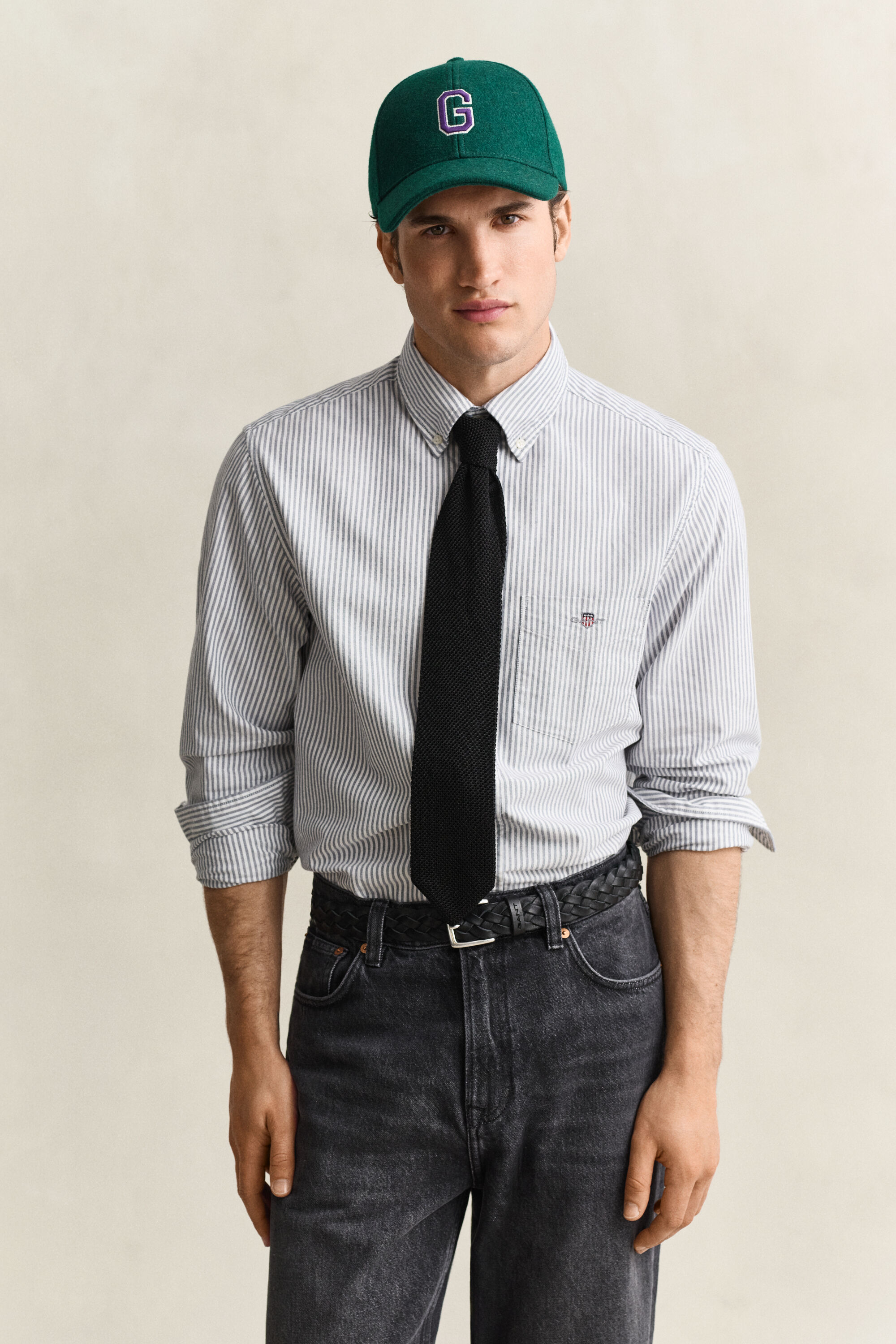 Classic Regular Fit Oxford-Hemd mit Streifen