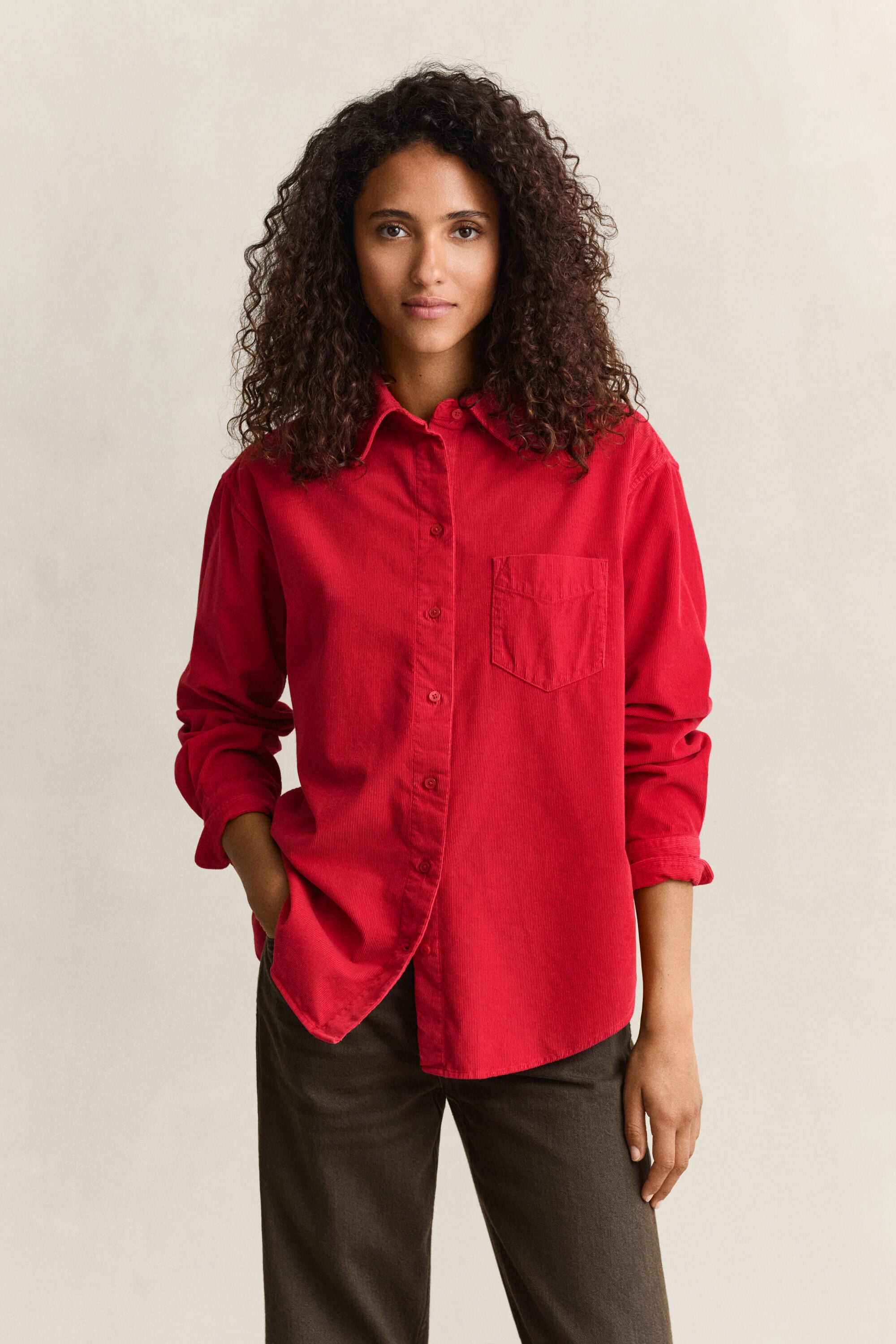 Camicia in velluto a coste relaxed