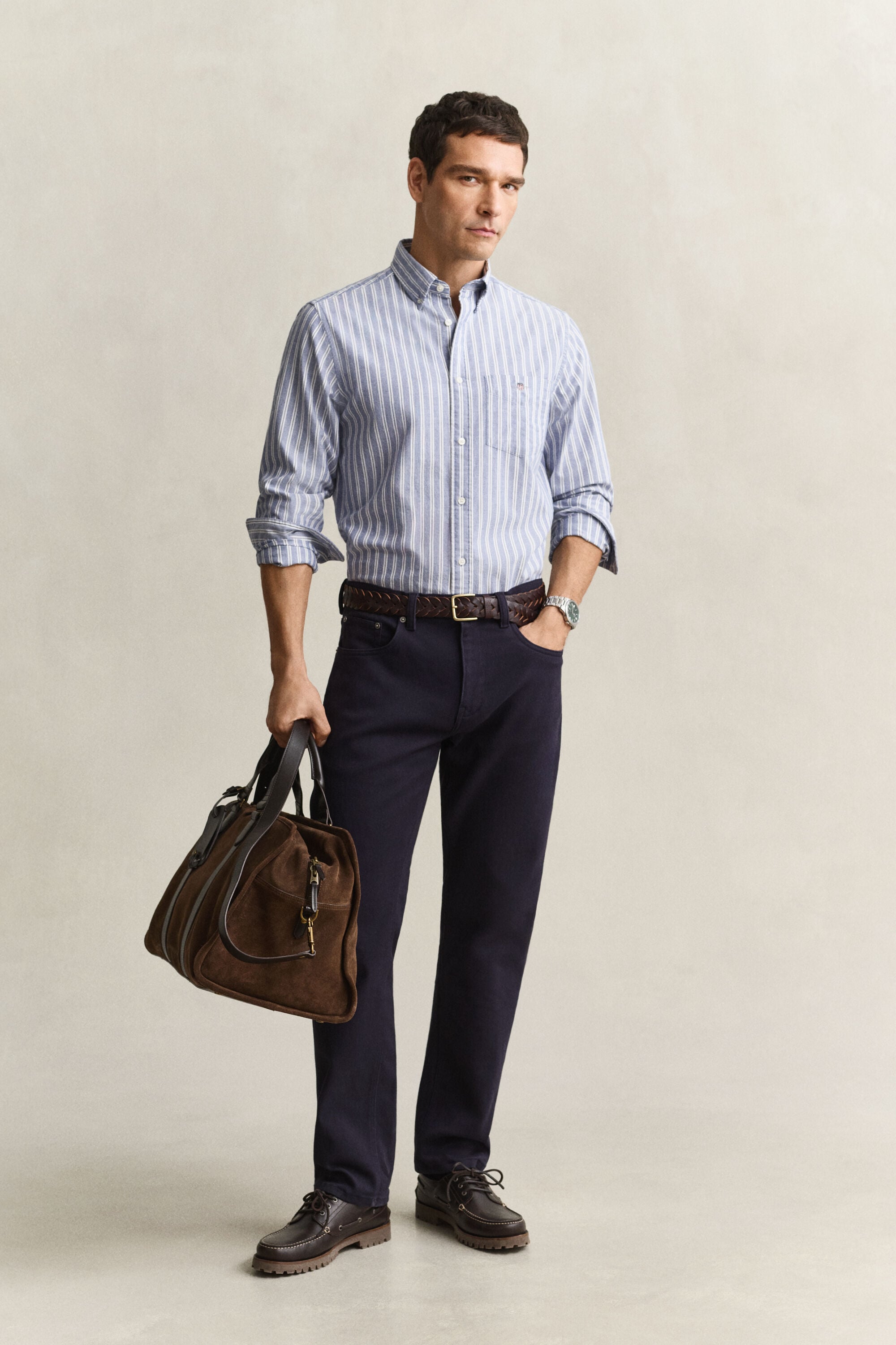 Camicia Oxford classica a righe