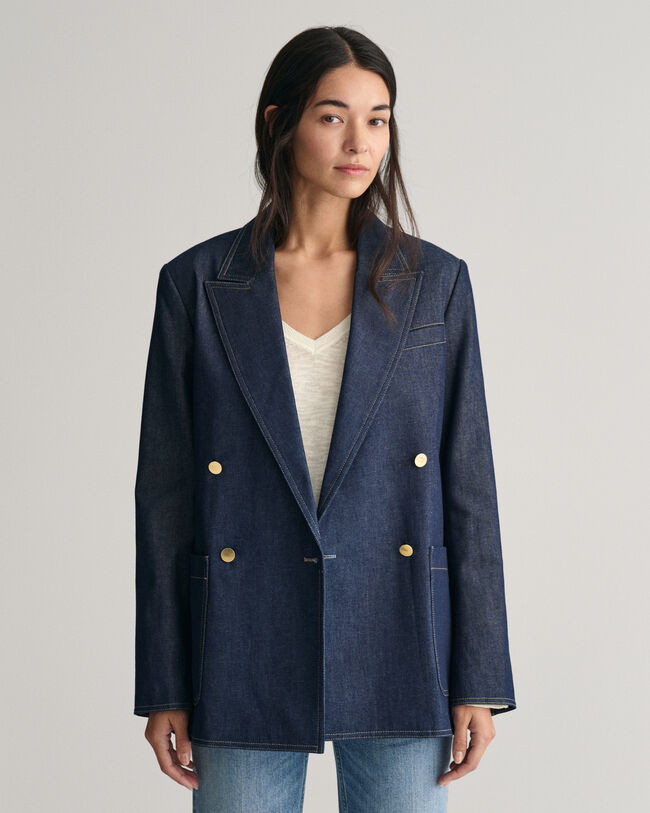 Regular Fit Denim Club Blazer