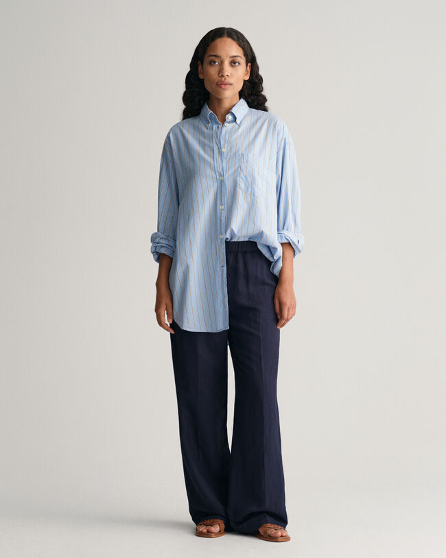 Relaxed Fit Leinenmix Pull-On Hose
