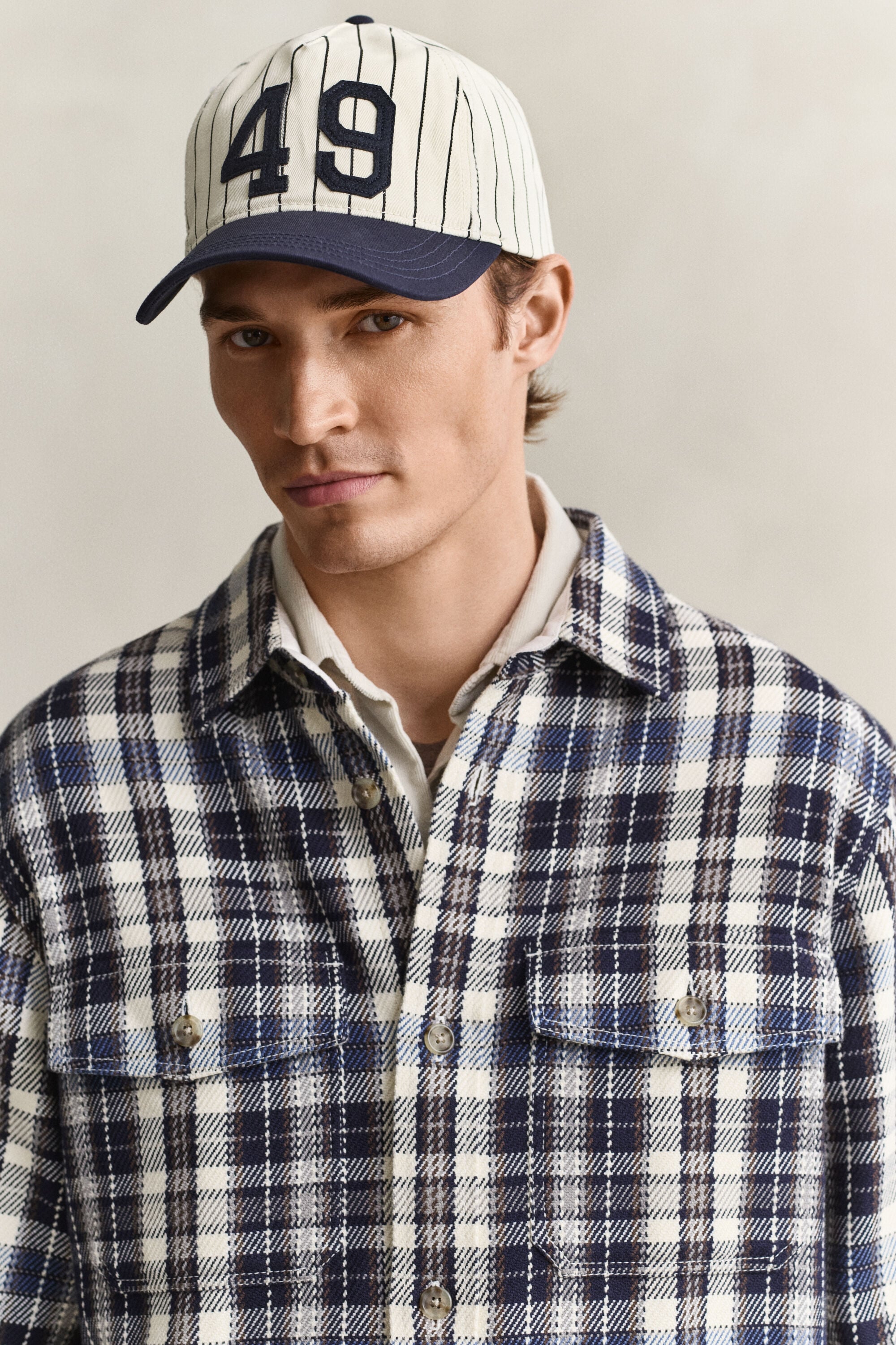 Checked Twill Overshirt