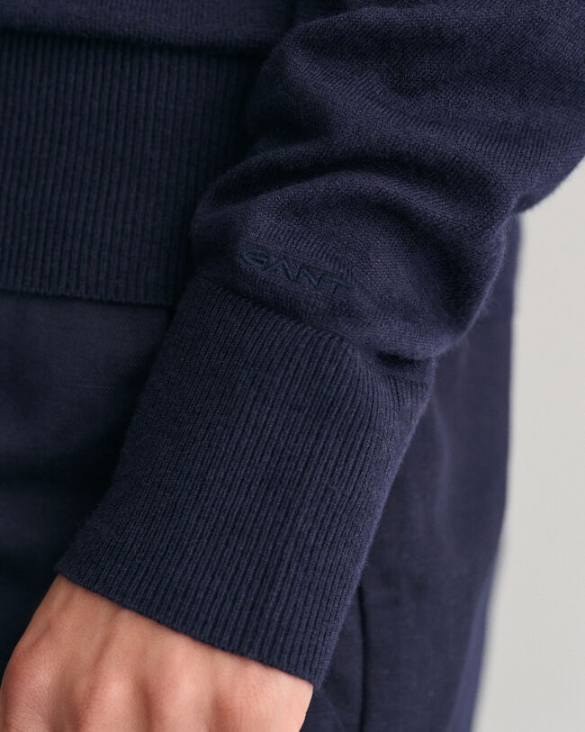 Feinstrick Rundhalspullover