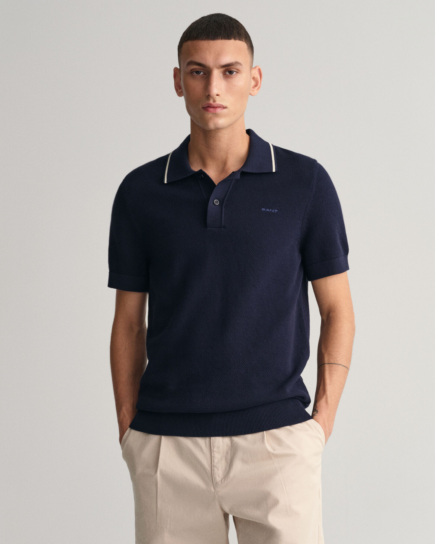 Baumwoll Piqué Poloshirt