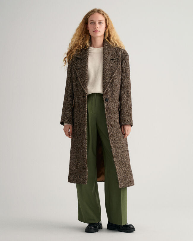 Hose mit Bundfalten und weitem Bein