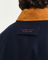 GANT Varsity Jacke aus Wolle und Veloursleder