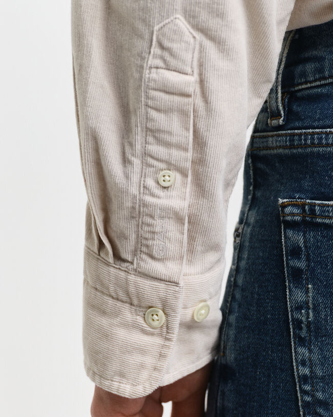 Relaxed Fit Cordhemd