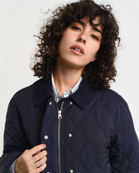 Steppmantel mit Corddetails