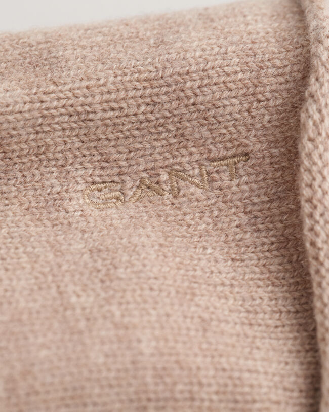 Gestrickter Schlauchschal aus Wolle