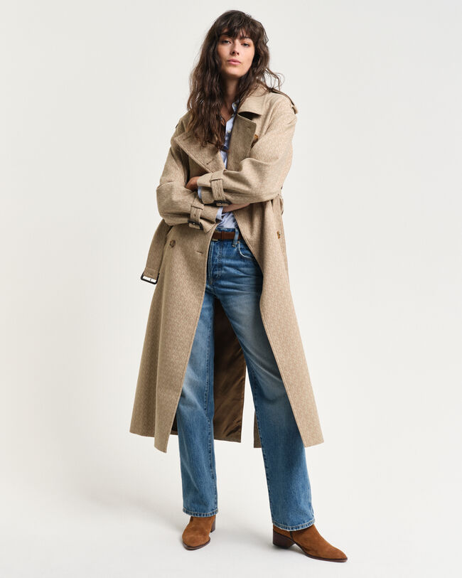 Monogram Jacquard Trenchcoat
