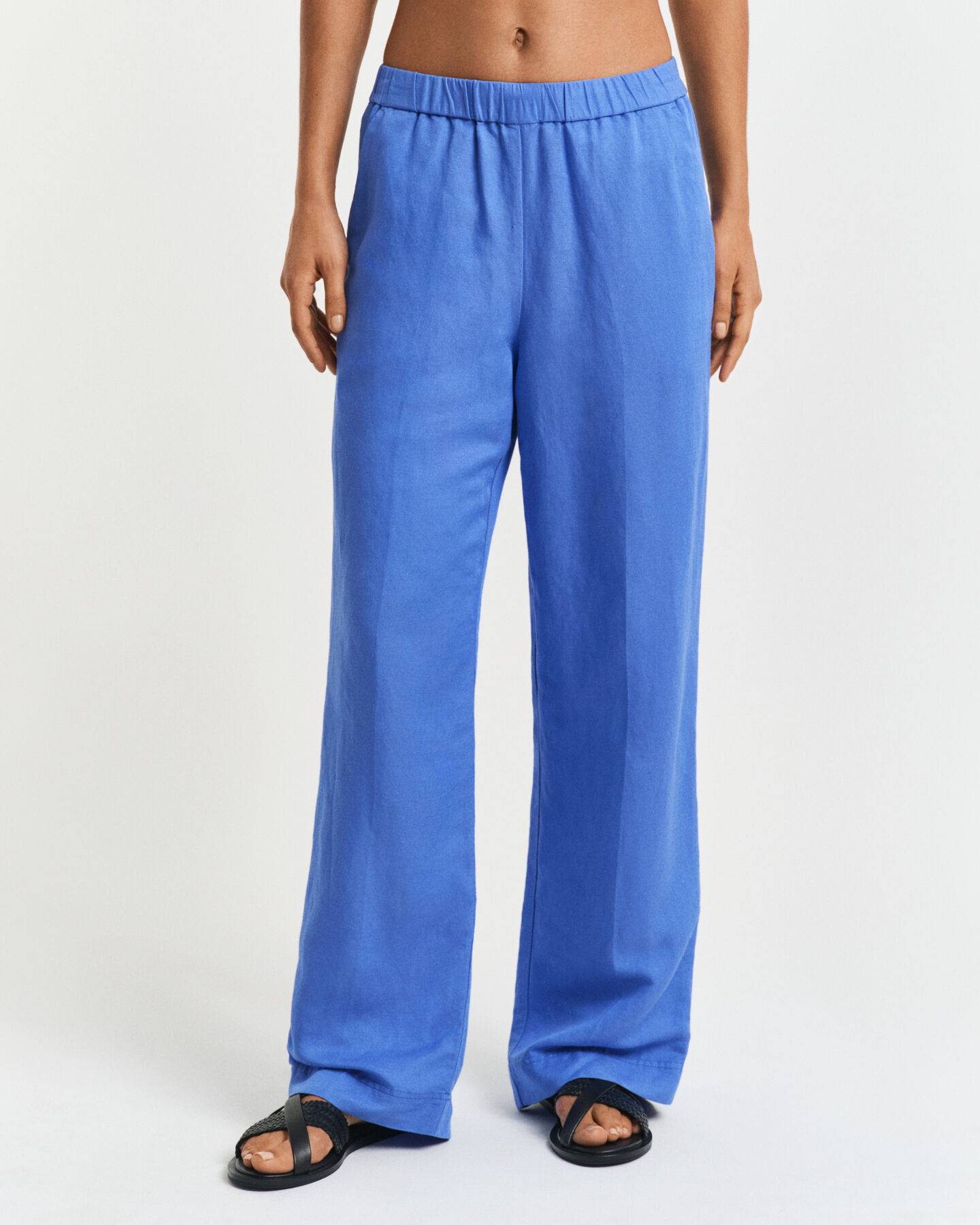 Relaxed Fit Leinenmix Pull-On Hose