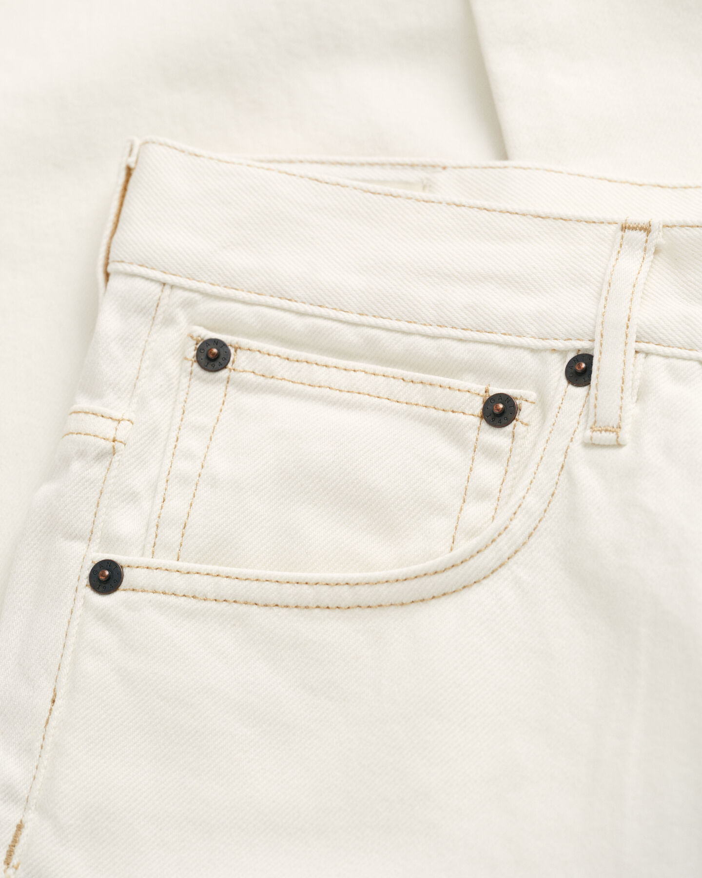 Weiße Loose Fit Jeans