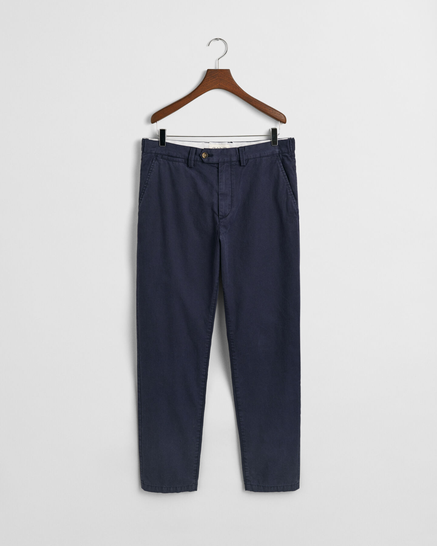 Regular Fit Canvas Chinohose mit schmal zulaufendem Bein