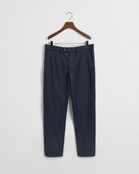 Regular Fit Canvas Chinohose mit schmal zulaufendem Bein