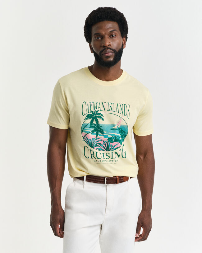 GANT USA Sailing Print Graphic T-Shirt