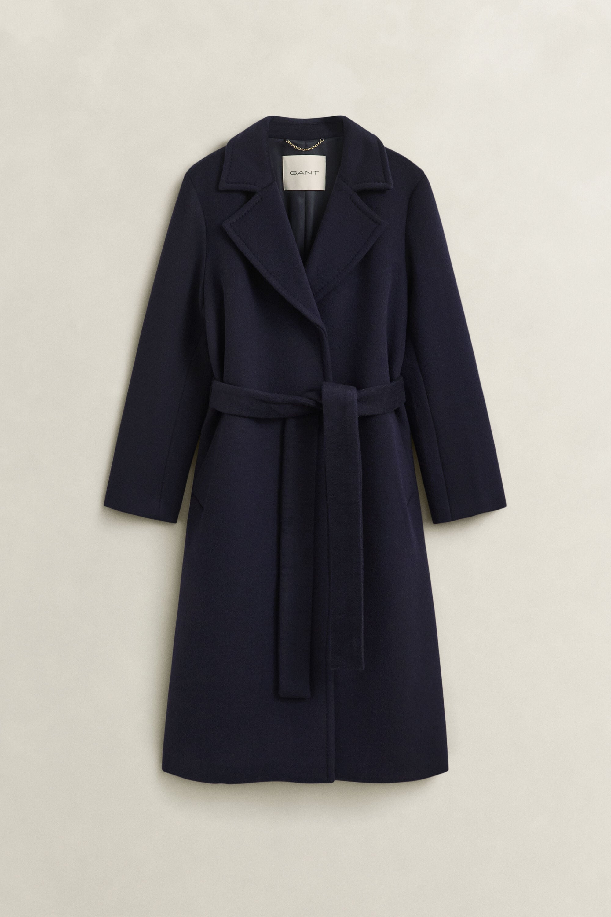 Belted Wool Blend Coat