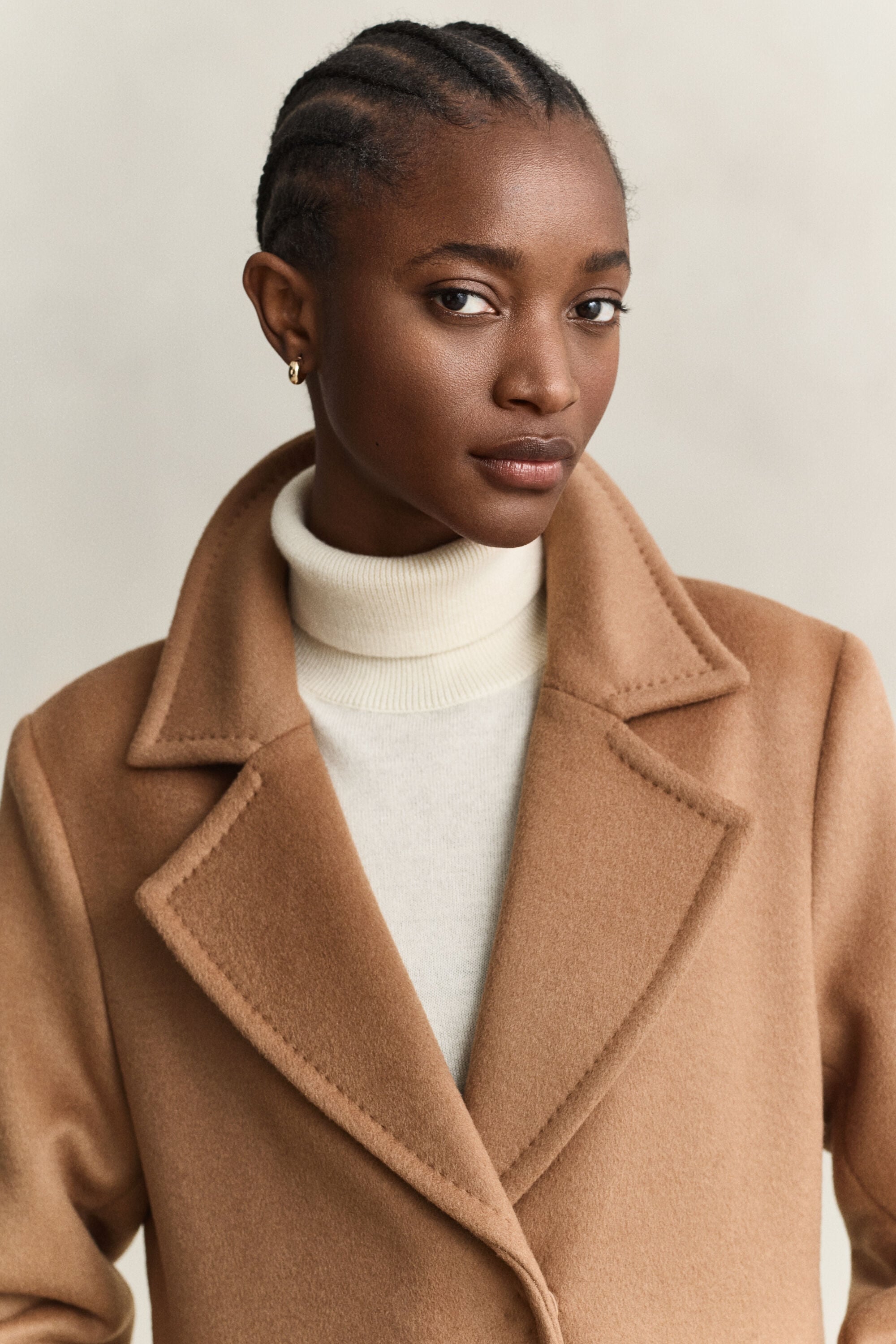 Belted Wool Blend Coat