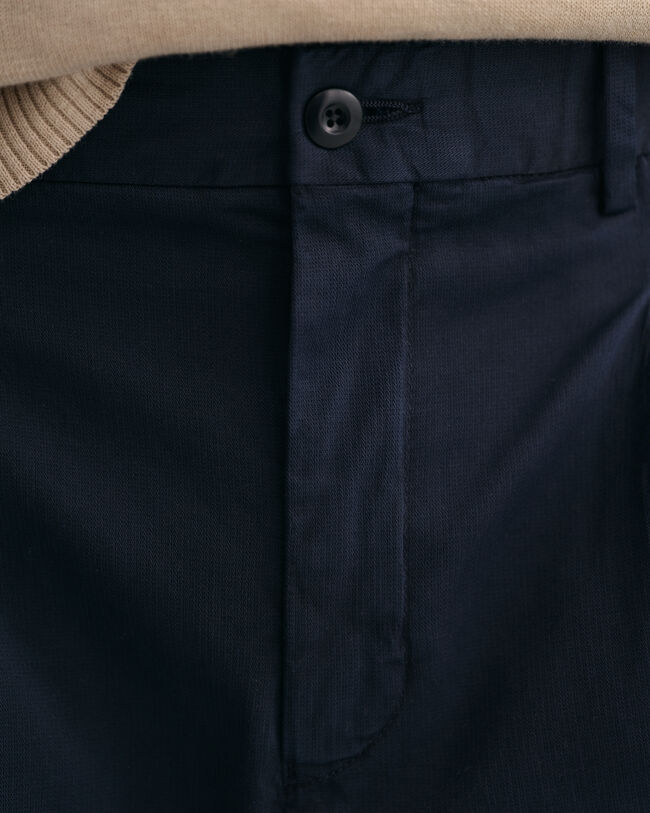 Relaxed Fit Tapered Anzughose aus Baumwolle