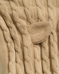 Baby Baumwoll Strickjacke mit Zopfmuster