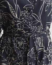 Hemdblusenkleid mit Blumen-Print