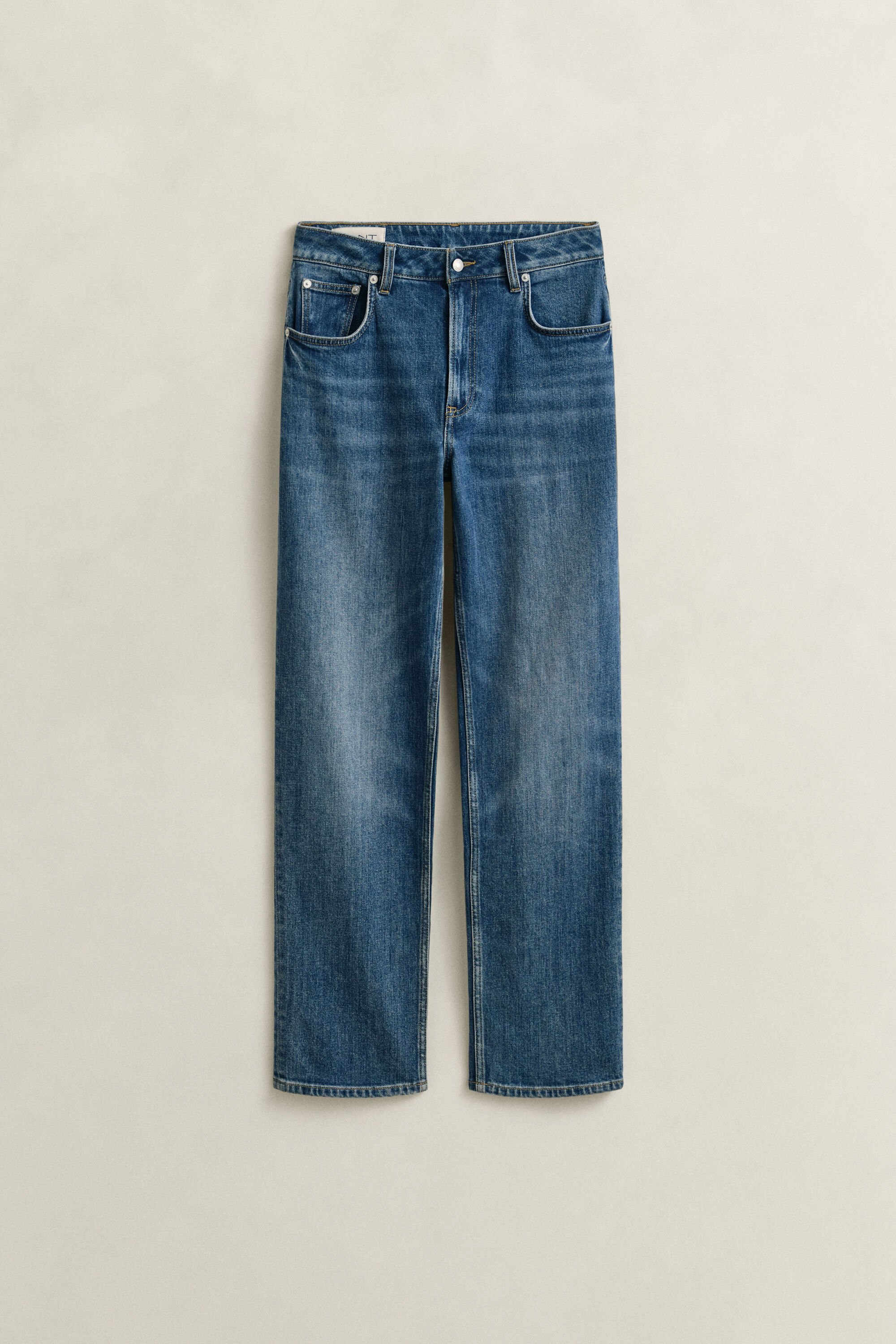 Stretch-Jeans mit geradem Bein