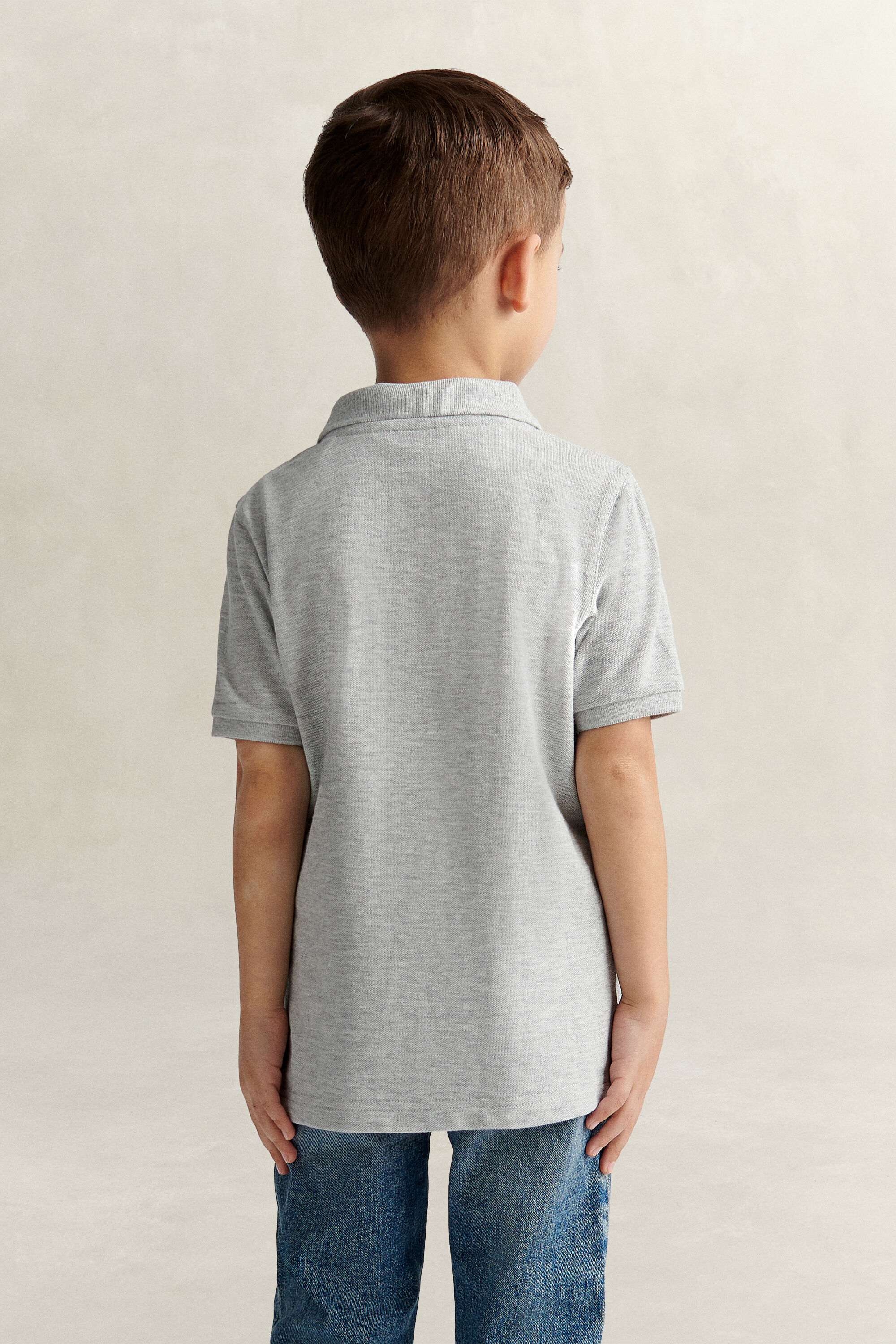 Polo en coton piqué Shield Enfant