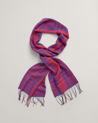 Karierter Webschal aus Merinowolle