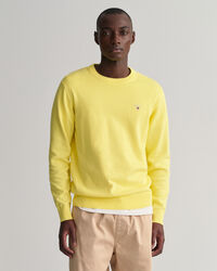 Classic Rundhalspullover aus Baumwolle