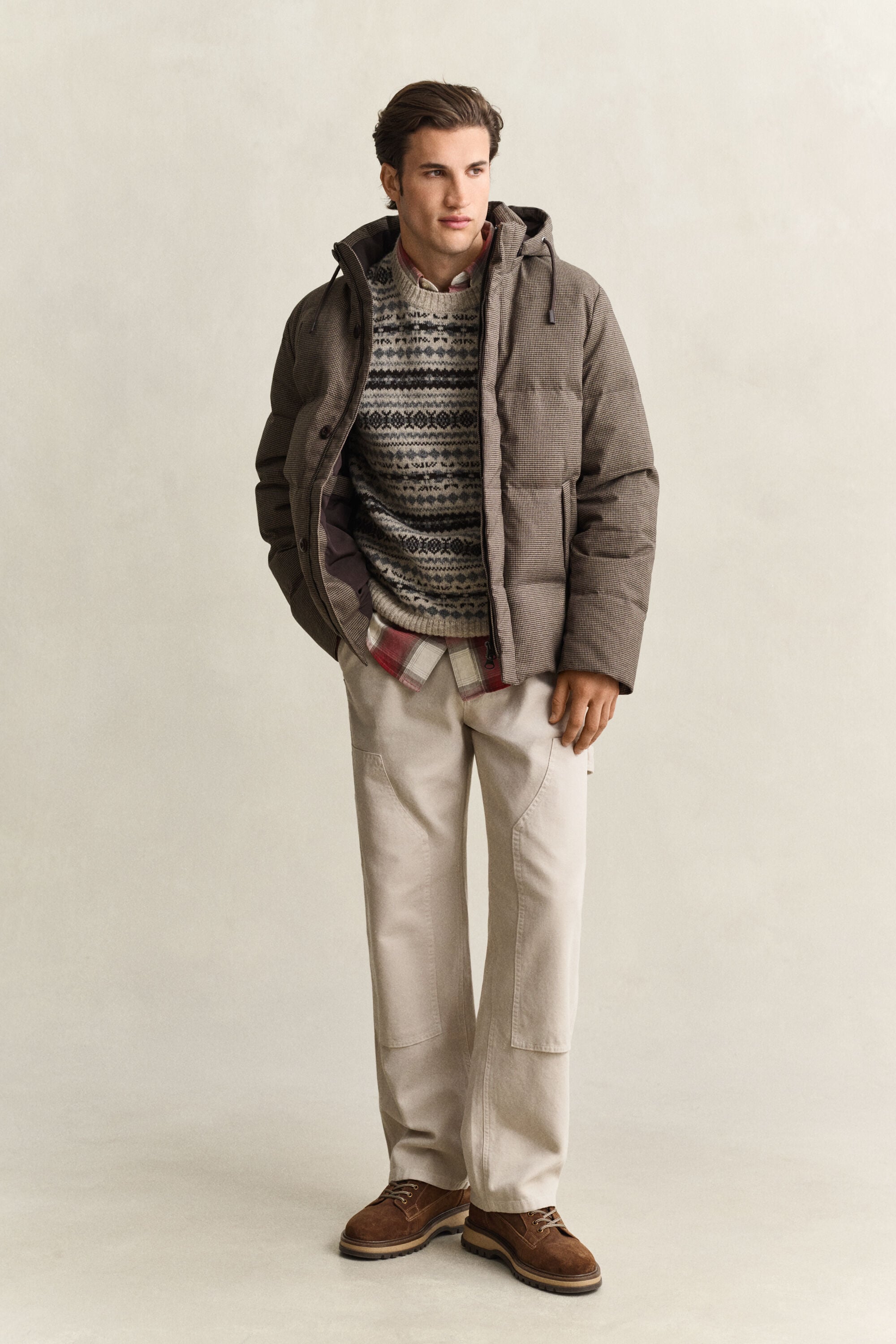 Flannel Down Jacket