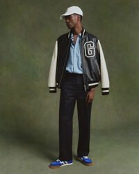 Relaxed Fit Anzughose mit Nadelstreifen