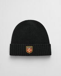 Woll Beanie mit Badge