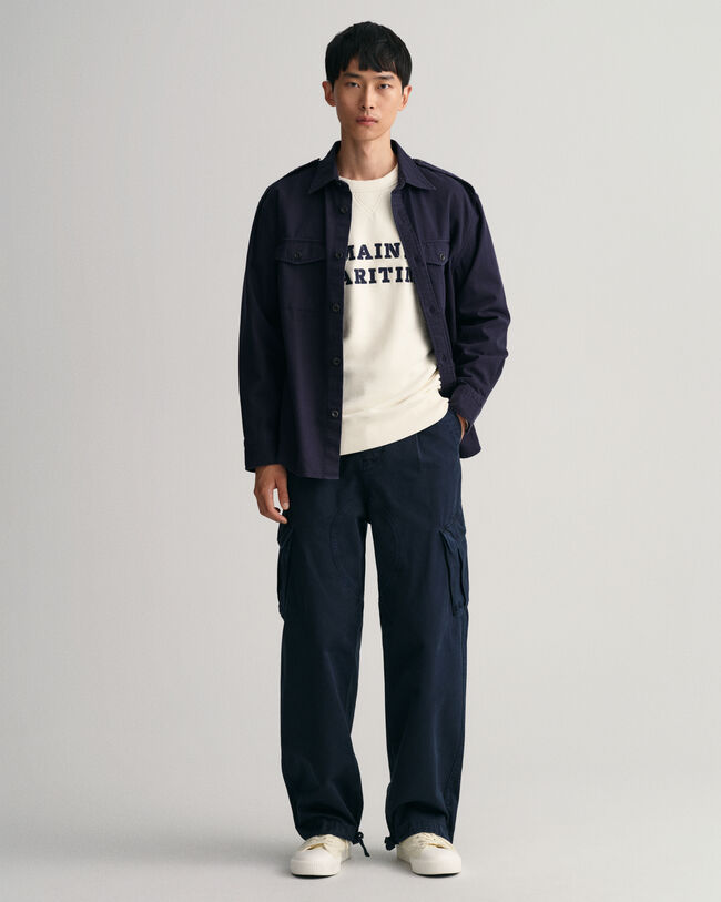 Maritime Rundhals-Sweatshirt