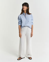 Relaxed Fit Leinenmix Pull-On Hose