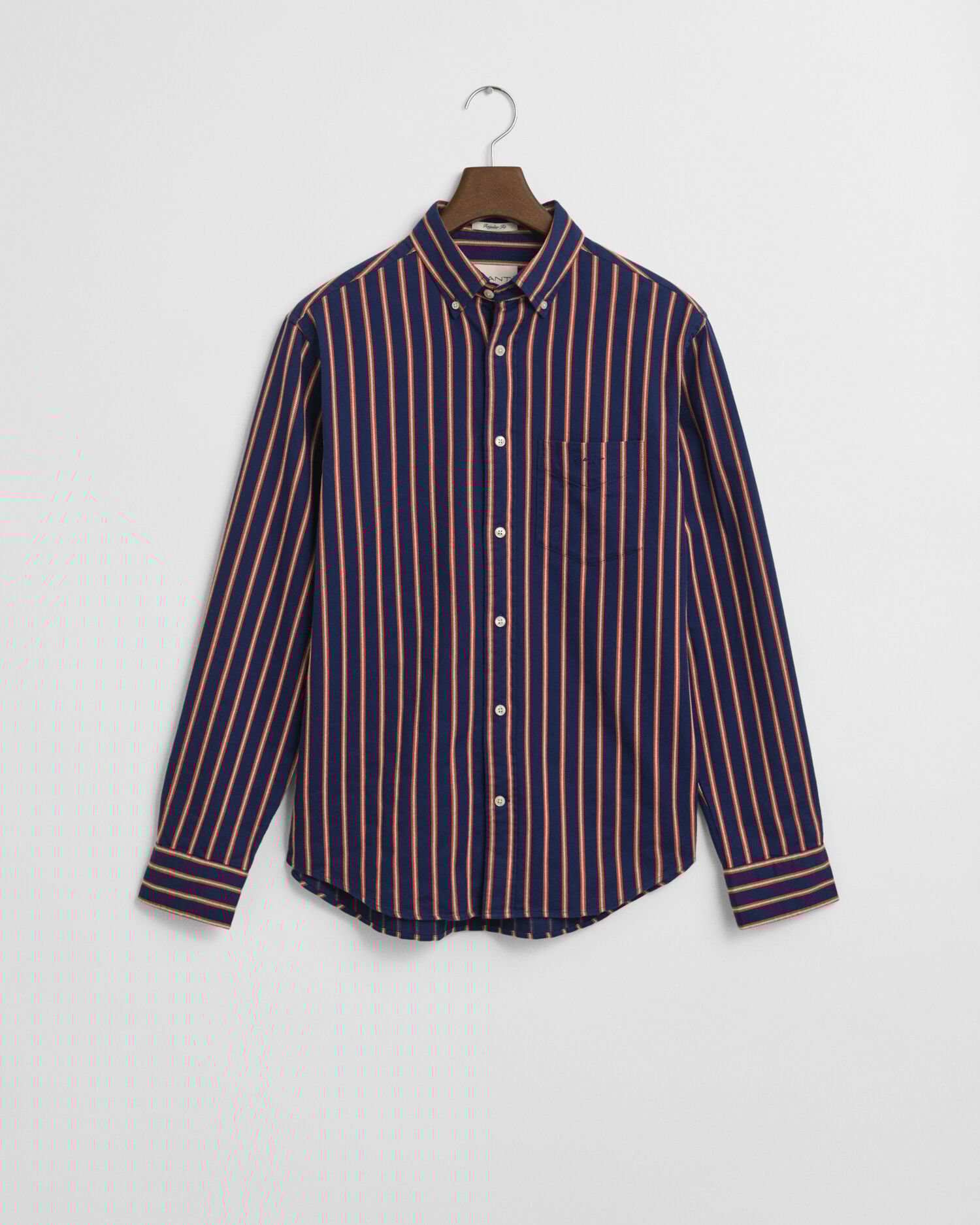 Regular Fit Dobby Striped Twillhemd